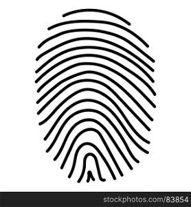 Fingerprint icon .