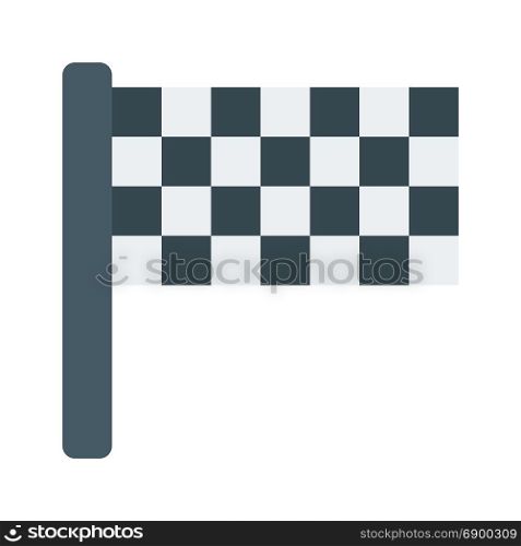 finish flag, icon on isolated background