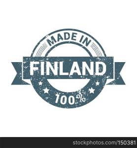 Finland stamp design vector
