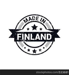 Finland stamp design vector