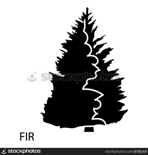Fir icon. Simple illustration of fir vector icon for web. Fir icon, simple style