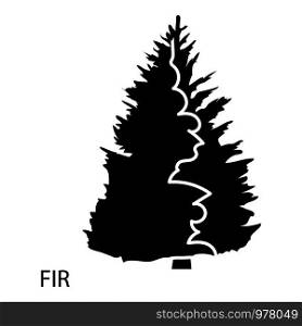 Fir icon. Simple illustration of fir vector icon for web. Fir icon, simple style