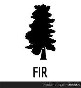 Fir tree icon. Simple illustration of fir tree vector icon for web. Fir tree icon, simple black style