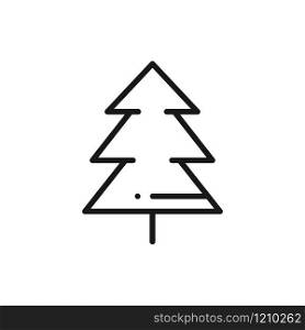 Fir Tree Line Icon. Spruce Forest. Hiking Sign and Symbol. Fir Tree Line Icon. Spruce Forest. Hiking Sign and Symbol.