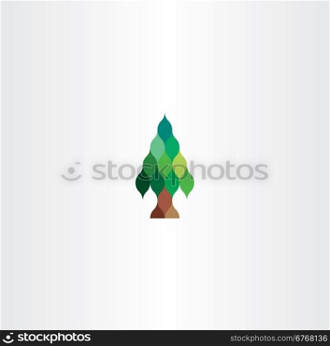 fir tree vector icon design logo sign