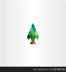fir tree vector icon design logo sign