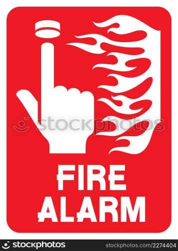 Fire alarm flat icon