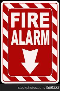 Fire Alarm Sign Vector illustration eps 10