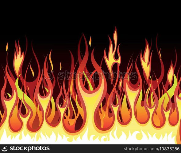 Fire background vector image
