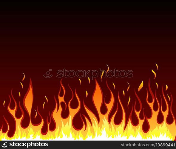Fire background vector image