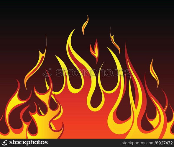 Fire background vector image
