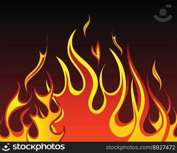 Fire background vector image