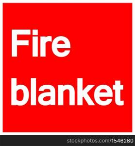 Fire Blanket Symbol Sign Isolate On White Background,Vector Illustration EPS.10