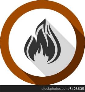 fire bonfire flame bagel shape. fire flame, bagel color shape, for you design