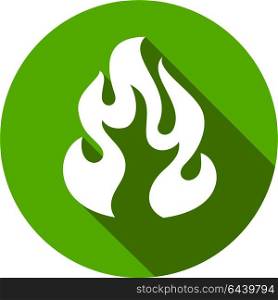 fire bonfire flame circle shape. fire bonfire flame circle shape, vector illustration