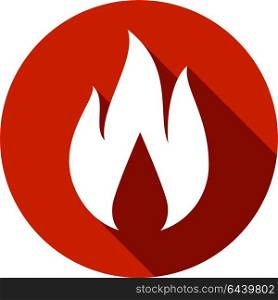 fire bonfire flame circle shape. fire bonfire flame circle shape, vector illustration