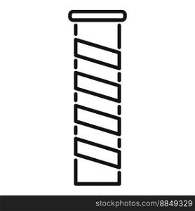 Fire chimney icon outline vector. Factory roof. Stack industrial. Fire chimney icon outline vector. Factory roof
