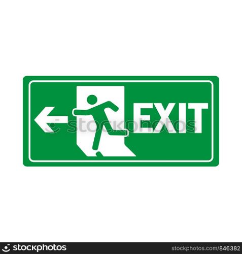 fire exit icon vector design template