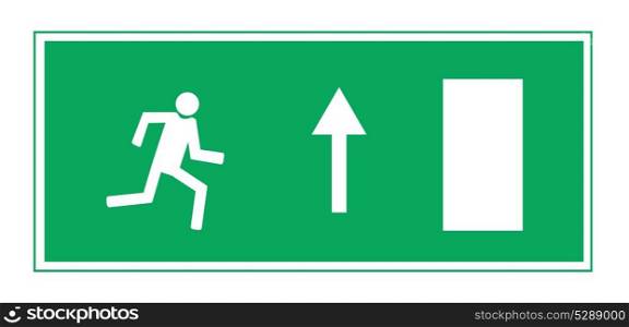 Fire exit. Vector illustration