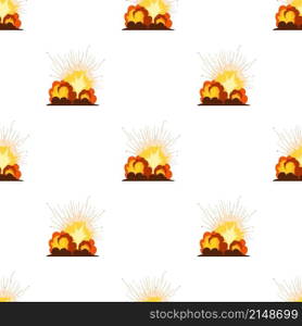 Fire explosion pattern seamless background texture repeat wallpaper geometric vector. Fire explosion pattern seamless vector