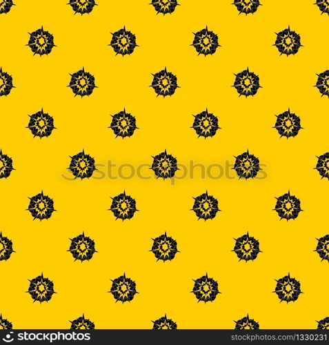 Fire explosion pattern seamless vector repeat geometric yellow for any design. Fire explosion pattern vector