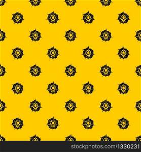 Fire explosion pattern seamless vector repeat geometric yellow for any design. Fire explosion pattern vector