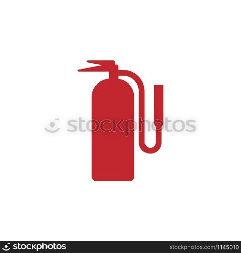 Fire extinguisher icon design template vector isolated illustration. Fire extinguisher icon design template vector isolated