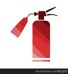 Fire extinguisher icon. Flat color design. Vector illustration.
