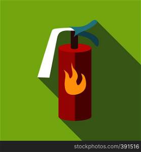 Fire extinguisher icon. Flat illustration of fire extinguisher vector icon for web. Fire extinguisher icon, flat style