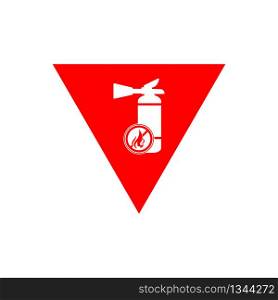 fire extinguisher icon in trendy flat design