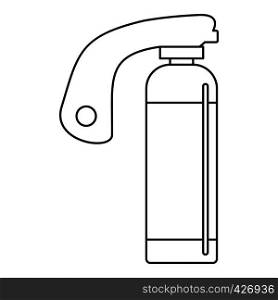 Fire extinguisher icon. Outline illustration of fire extinguisher vector icon for web. Fire extinguisher icon, outline style