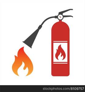 Fire extinguisher icon Royalty Free Vector Image