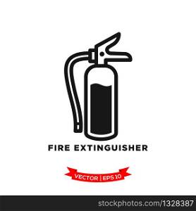 fire extinguisher icon vector logo template