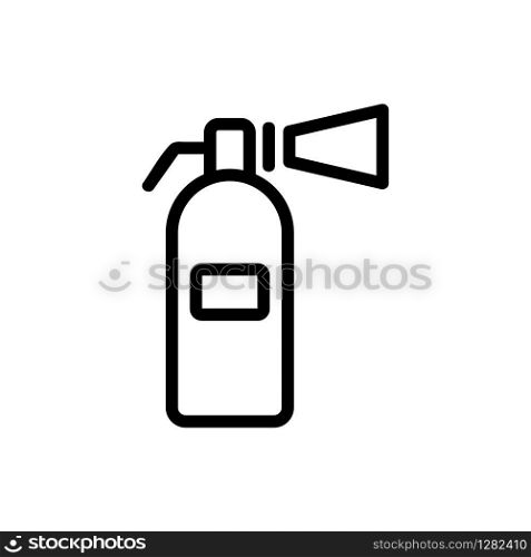 fire extinguisher icon vector. Thin line sign. Isolated contour symbol illustration. fire extinguisher icon vector. Isolated contour symbol illustration