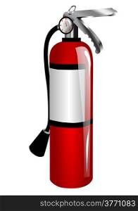 fire extinguisher isolated on a white background