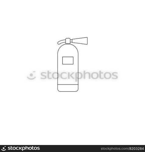 fire extinguisher logo vector icon template