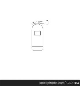 fire extinguisher logo vector icon template