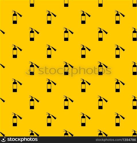 Fire extinguisher pattern seamless vector repeat geometric yellow for any design. Fire extinguisher pattern vector