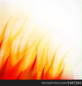 Fire flame. Abstract hot illustration