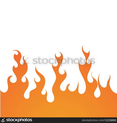 Fire flame background vector illustration design template