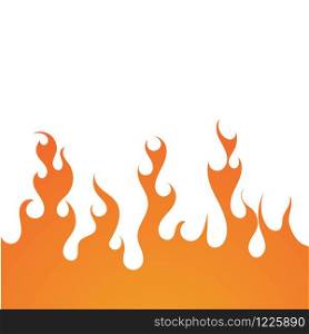 Fire flame background vector illustration design template