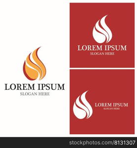 Fire flame icon and symbol vector illustration