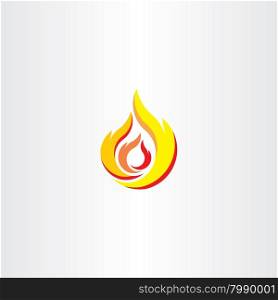 fire flame icon logo vector element emblem