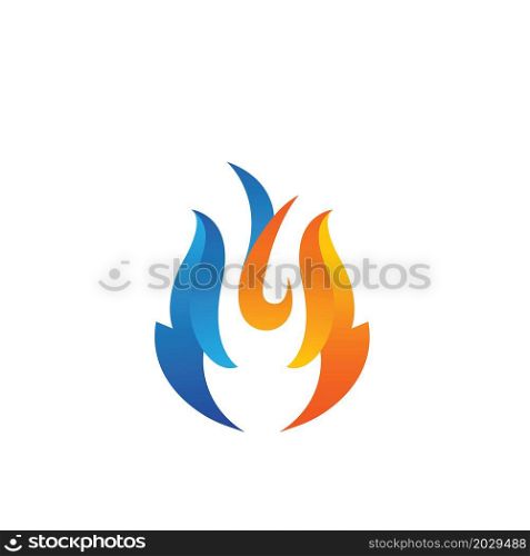 Fire flame icon vector illustration design template