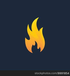 Fire flame  icon vector illustration design template