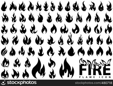 Fire Flame Icons Big Set