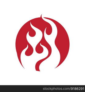 fire flame logo and symbol vector