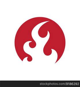 fire flame logo and symbol vector