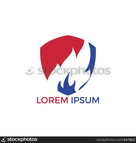 Fire flame logo design. Fire flame Template vector icon Oil, gas and energy logo concept