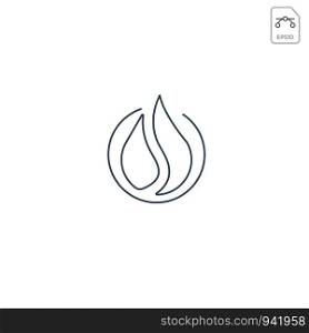 fire flame logo design or minimal icon vector element isolated. fire flame logo design or minimal icon vector isolated